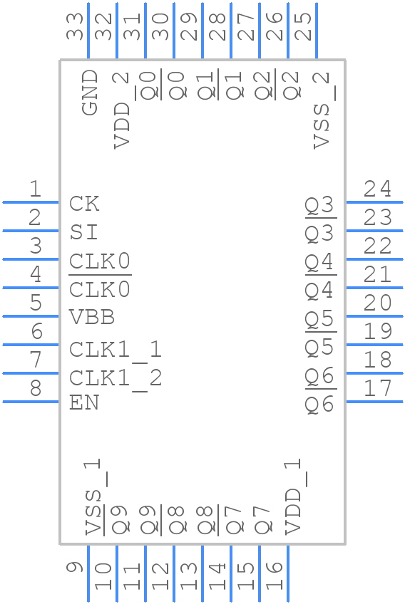 CDCLVD110ARHBR - Texas Instruments - PCB symbol