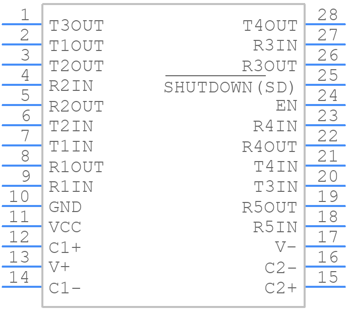 SP213EHCA-L - EXAR - PCB symbol
