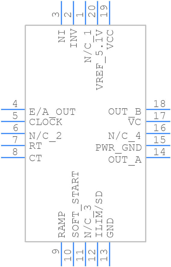 UC2825Q - Texas Instruments - PCB symbol