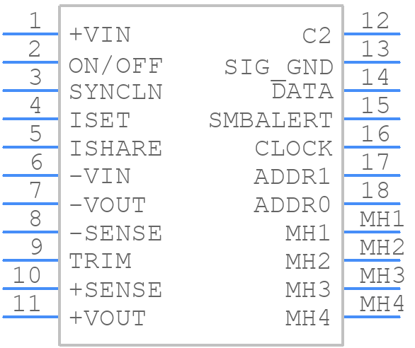H60SB0A050NRAC - Delta Electronics - PCB symbol