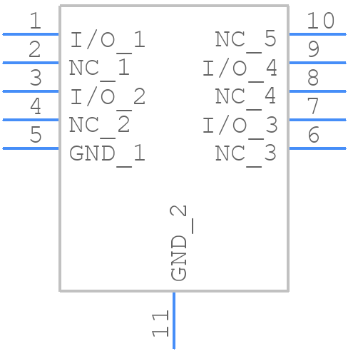 SP2504NUTG - LITTELFUSE - PCB symbol