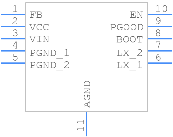 SIP12116DMP-T1-GE4 - Vishay - PCB symbol
