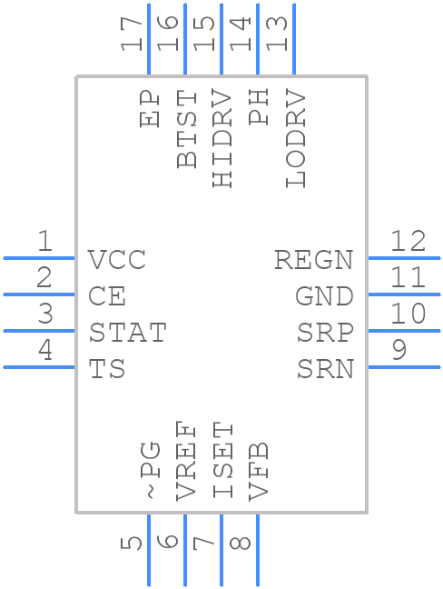 BQ24620RVAT - Texas Instruments - PCB symbol