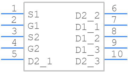 SI5517DU-T1-GE3 - Vishay - PCB symbol