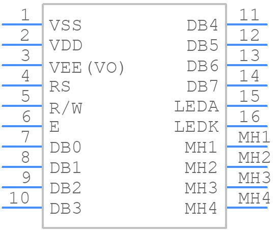 NMTC-S40200XFYHSAY-10A - Microtips Technology - PCB symbol