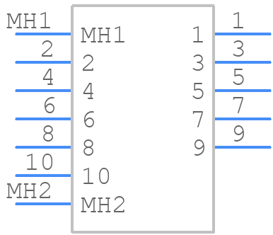 5110-B7A2PL - 3M - PCB symbol