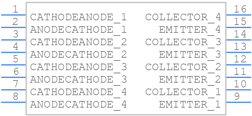 TLP292-4(V4-LA,E - Toshiba - PCB symbol