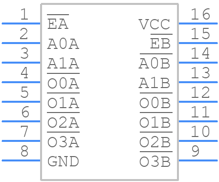 74VHC139MTCX - onsemi - PCB symbol