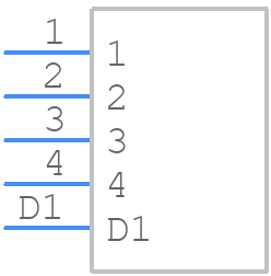 2UB3001-W05100 - Multicomp Pro - PCB symbol