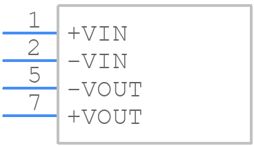 RK-0505S - RECOM Power - PCB symbol