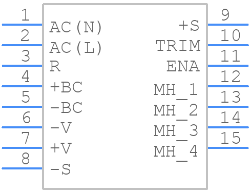PFE500SA-48 - TDK Lambda - PCB symbol