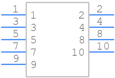TST-105-01-G-D-06 - SAMTEC - PCB symbol
