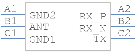 BALF-SPI-02D3 - STMicroelectronics - PCB symbol