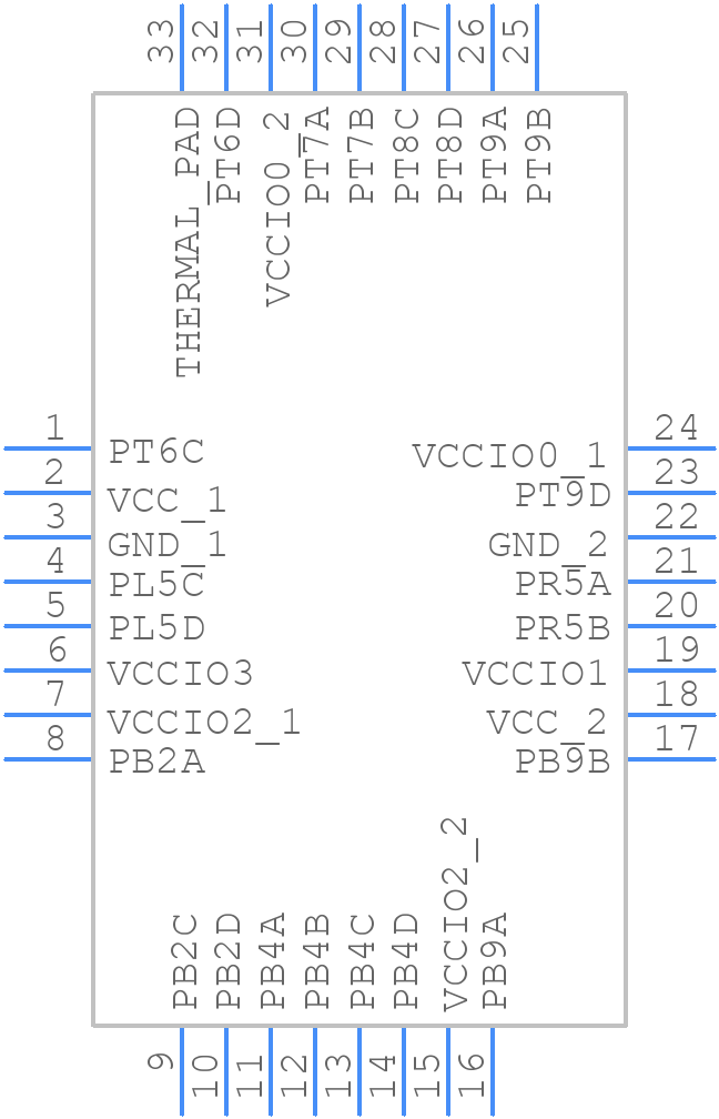 LCMXO2-256HC-4SG32I - Lattice Semiconductor - PCB symbol