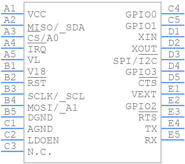 MAX3108EWA+T - Analog Devices - PCB symbol