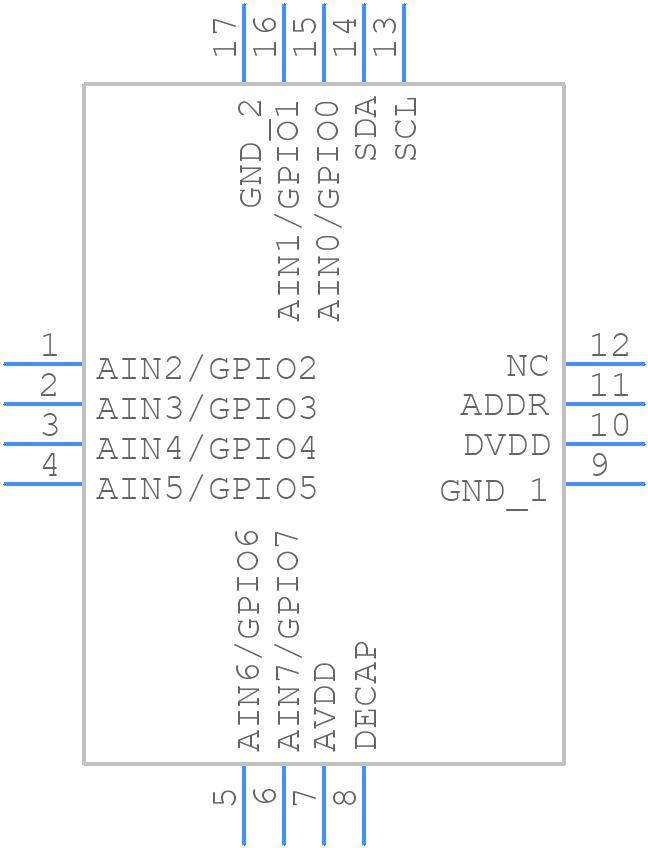 TLA2528IRTET - Texas Instruments - PCB symbol