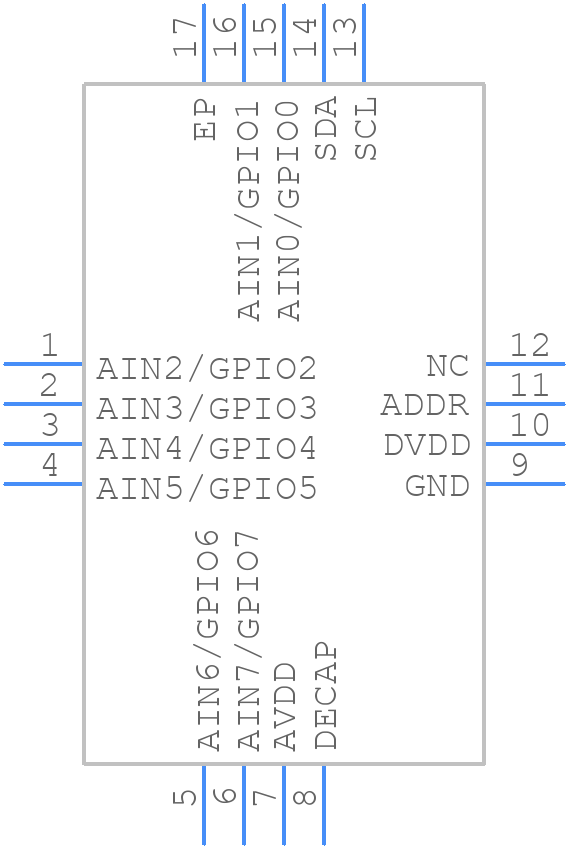 TLA2528IRTER - Texas Instruments - PCB symbol