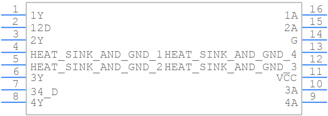 SN75437ANEE4 - Texas Instruments - PCB symbol