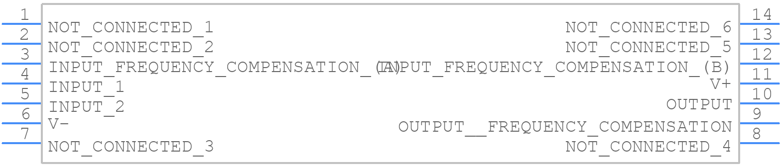 LM709CN - Texas Instruments - PCB symbol