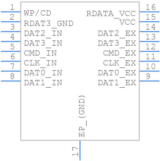 EMIF06-MSD02N16 - STMicroelectronics - PCB symbol