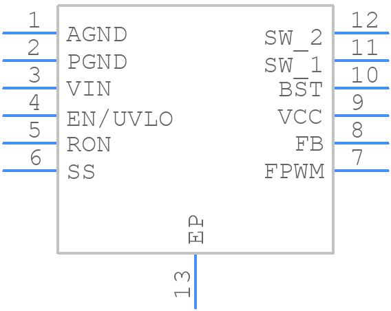LM5160ADNTT - Texas Instruments - PCB symbol