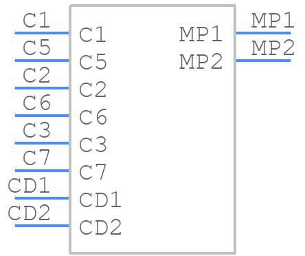 47553-0001 - Molex - PCB symbol