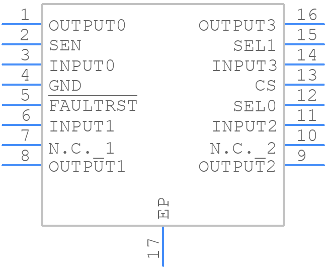 VNQ7E100AJTR - STMicroelectronics - PCB symbol