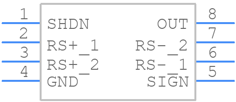 MAX471ESA+T - Analog Devices - PCB symbol