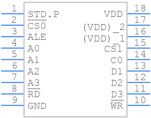 Q427242110002 RTC-72421 - Epson Timing - PCB symbol
