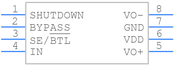 TPA311D - Texas Instruments - PCB symbol