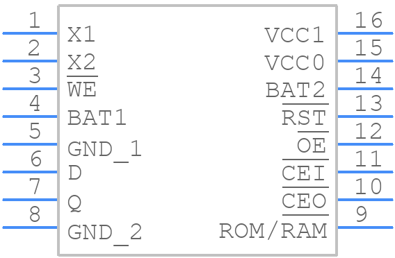 DS1315-5+ - Analog Devices - PCB symbol