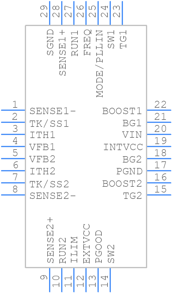 LTC3869IUFD#PBF - Analog Devices - PCB symbol