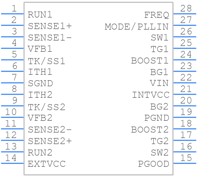 LTC3869IGN-2#PBF - Analog Devices - PCB symbol