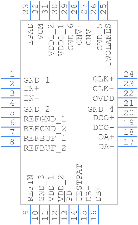 LTC2387IUH-18#TRPBF - Analog Devices - PCB symbol
