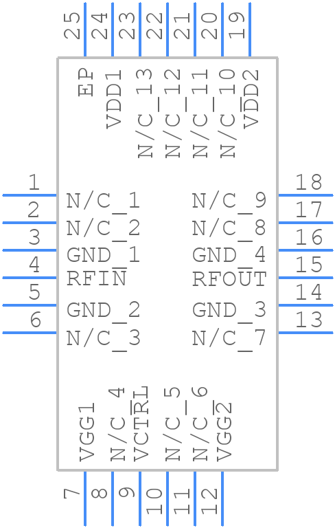 HMC996LP4E - Analog Devices - PCB symbol