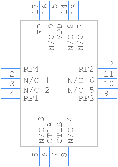 HMC427LP3E - Analog Devices - PCB symbol