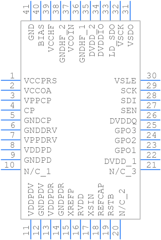 HMC702LP6CE - Analog Devices - PCB symbol