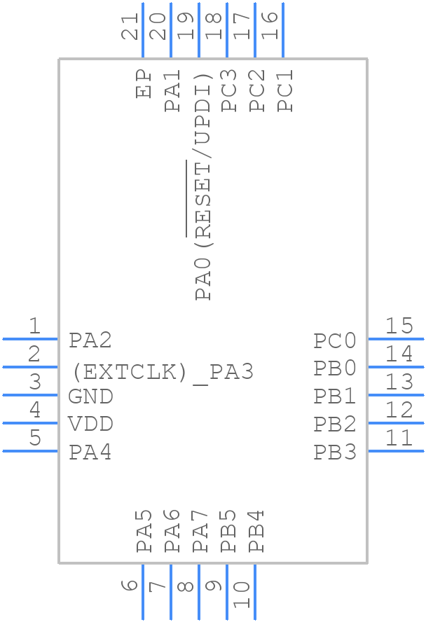 ATTINY806-MFR - Microchip - PCB symbol