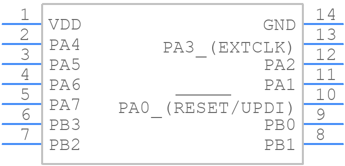 ATTINY1604-SSN - Microchip - PCB symbol