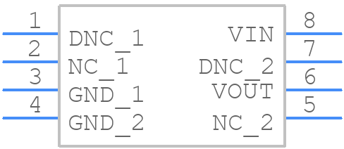 LT6654BXMS8-2.5#PBF - Analog Devices - PCB symbol