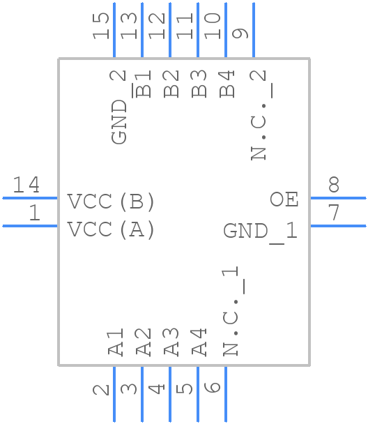 NXS0104BQX - Nexperia - PCB symbol