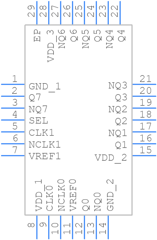 8P34S1208NBGI8 - Renesas Electronics - PCB symbol