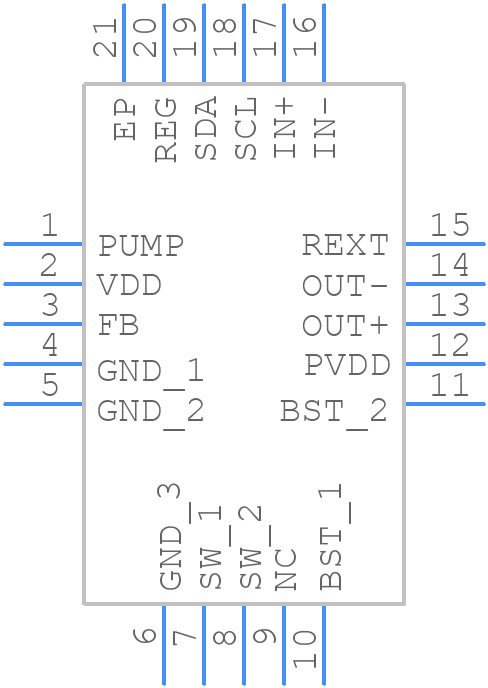 DRV2667RGPR - Texas Instruments - PCB symbol