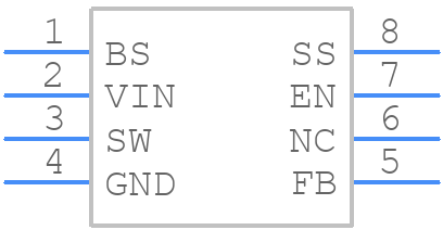 FR9886SOGTR - Fitipower - PCB symbol