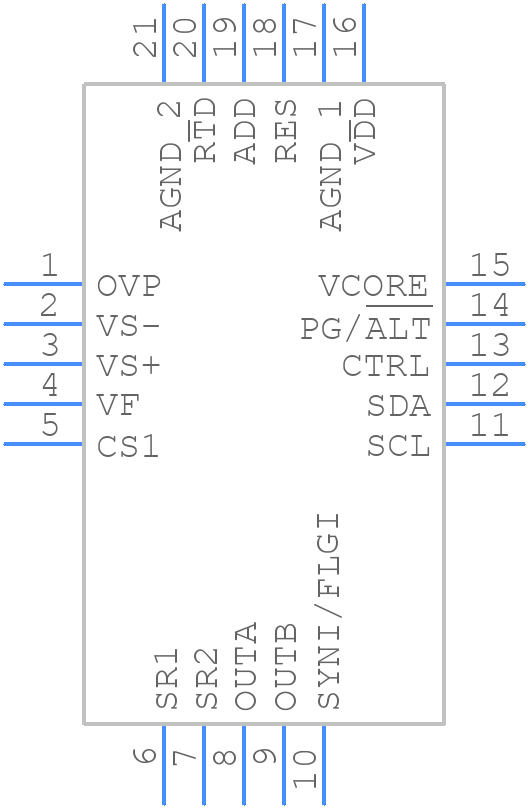 ADP1050ACPZ-R7 - Analog Devices - PCB symbol