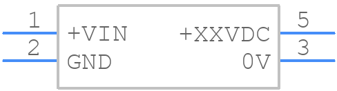WRFD24S05-6W - HenLv - PCB symbol