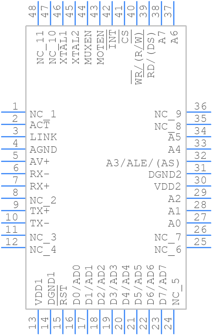 CP2200-GQ - Silicon Labs - PCB symbol