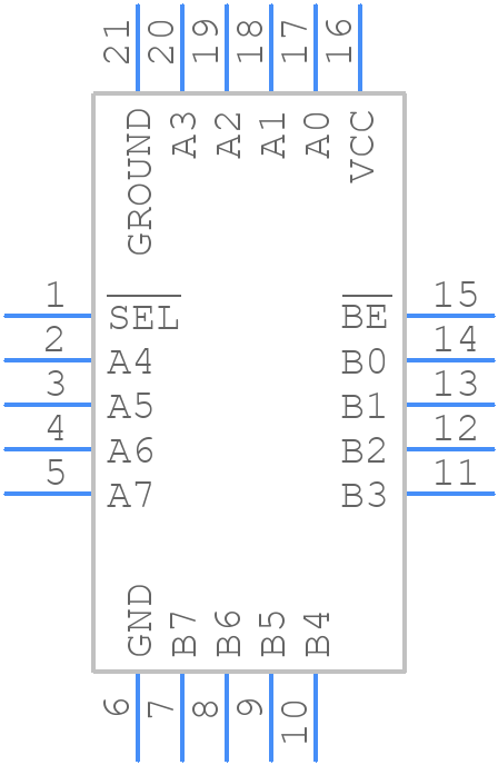 ADG3245BCPZ - Analog Devices - PCB symbol