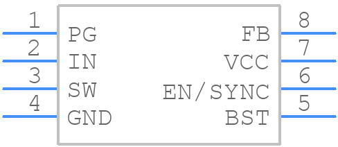MP4420GJ-P - Monolithic Power Systems (MPS) - PCB symbol