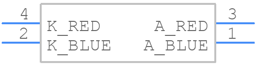 APHB1608LQBDSURKC - Kingbright - PCB symbol